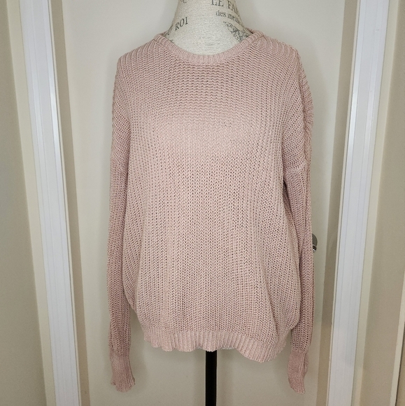 Brandy Melville Pink Knit Sweater - Picture 3 of 9